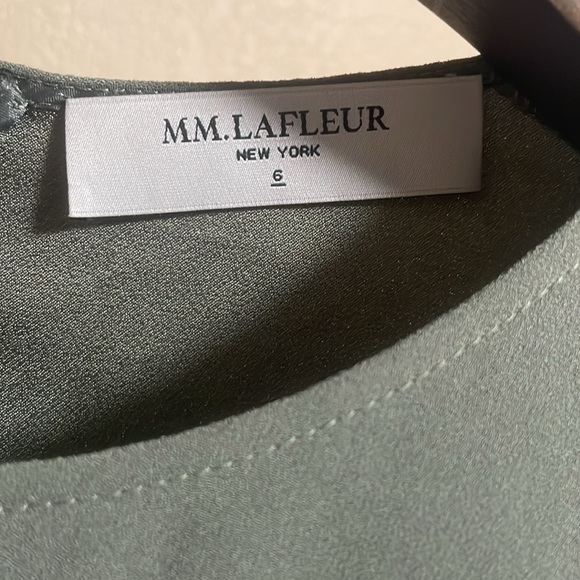 MM Lafleur sage green midi dress with side slits - Picture 2 of 6